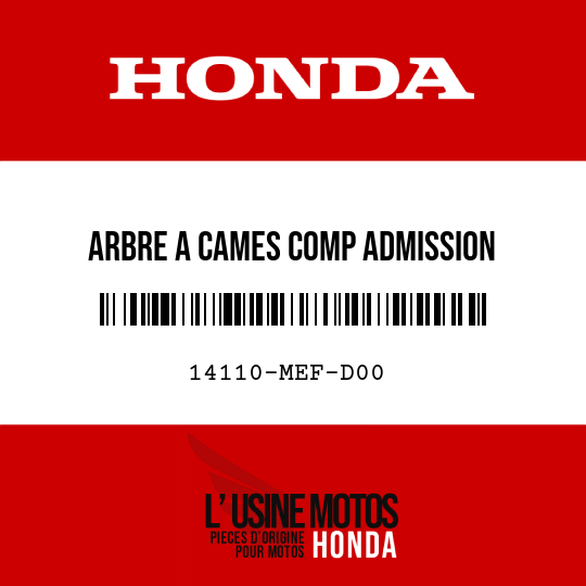 image de 14110-MEF-D00 ARBRE A CAMES COMP ADMISSION