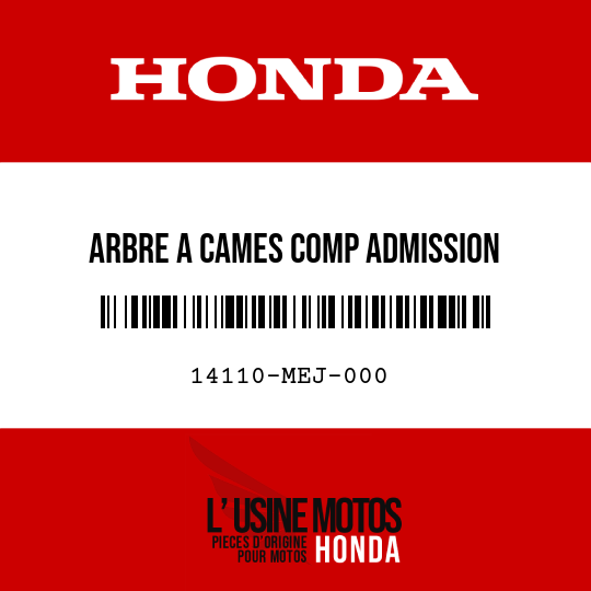 image de 14110-MEJ-000 ARBRE A CAMES COMP ADMISSION