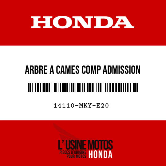 image de 14110-MKY-E20 ARBRE A CAMES COMP ADMISSION