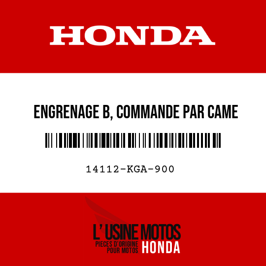 image de 14112-KGA-900 ENGRENAGE B, COMMANDE PAR CAME (44T)