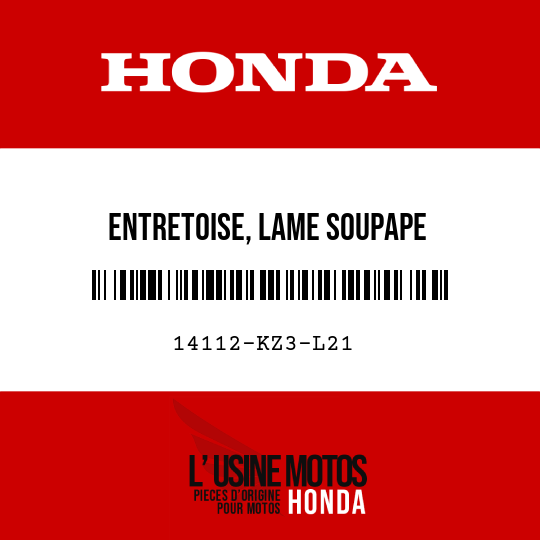 image de 14112-KZ3-L21 ENTRETOISE, LAME SOUPAPE