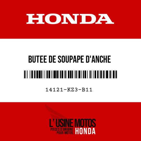 image de 14121-KZ3-B11 BUTEE DE SOUPAPE D'ANCHE