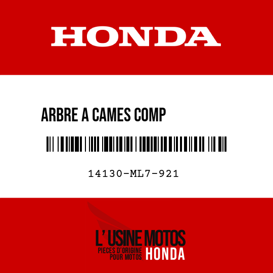 image de 14130-ML7-921 ARBRE A CAMES COMP           ECHAPPEMENT AV
