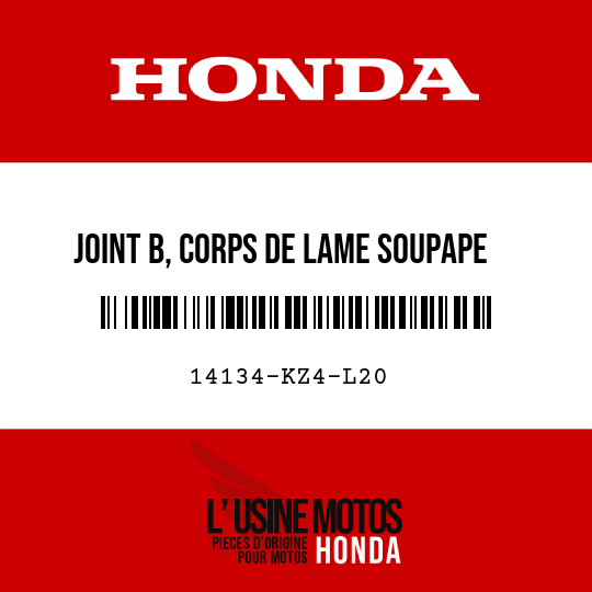 image de 14134-KZ4-L20 JOINT B, CORPS DE LAME SOUPAPE