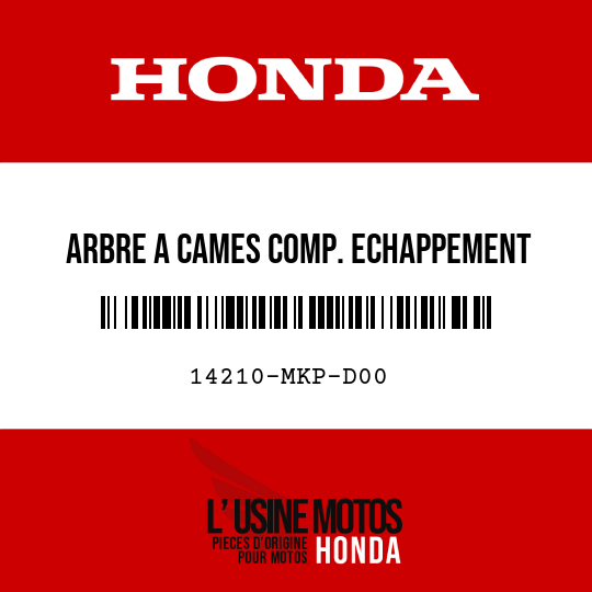 image de 14210-MKP-D00 ARBRE A CAMES COMP. ECHAPPEMENT (34T)