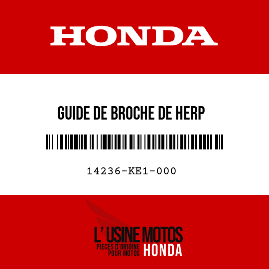 image de 14236-KE1-000 GUIDE DE BROCHE DE HERP