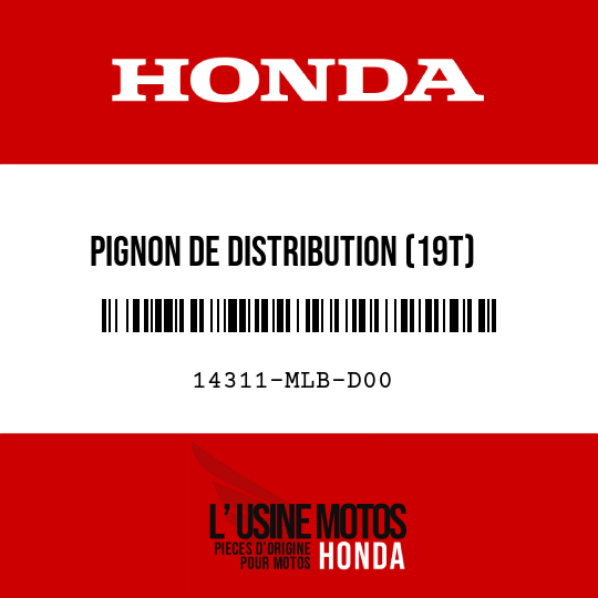 image de 14311-MLB-D00 PIGNON DE DISTRIBUTION (19T)