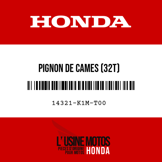 image de 14321-K1M-T00 PIGNON DE CAMES (32T)