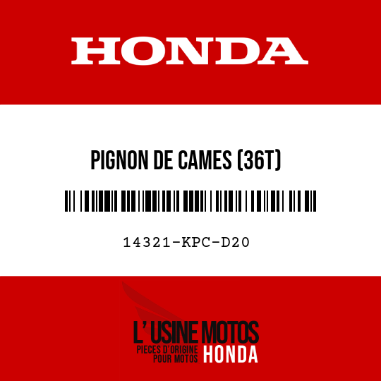 image de 14321-KPC-D20 PIGNON DE CAMES (36T)