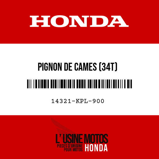 image de 14321-KPL-900 PIGNON DE CAMES (34T)