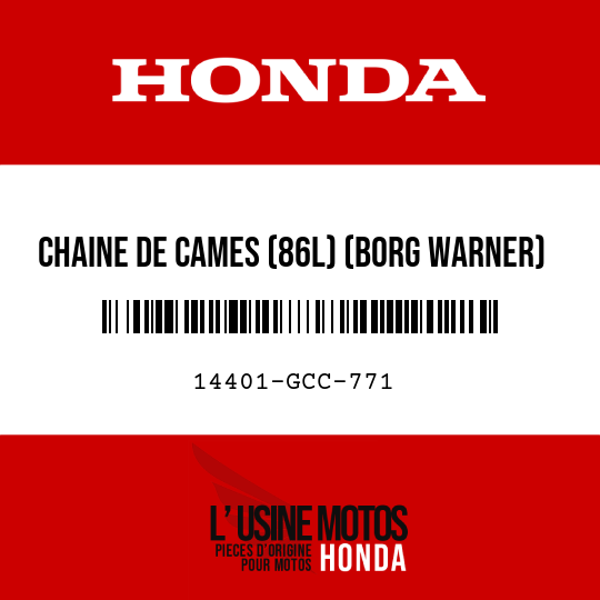 image de 14401-GCC-771 CHAINE DE CAMES (86L) (BORG WARNER)