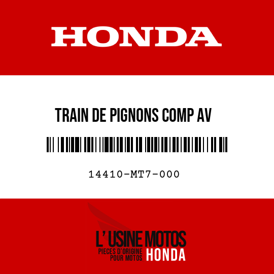 image de 14410-MT7-000 TRAIN DE PIGNONS COMP AV