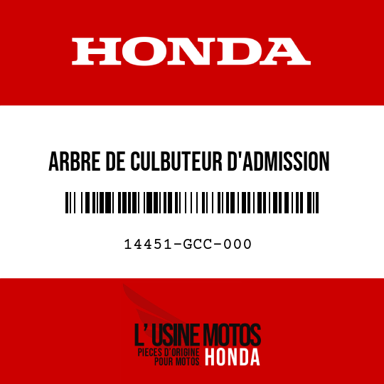 image de 14451-GCC-000 ARBRE DE CULBUTEUR D'ADMISSION