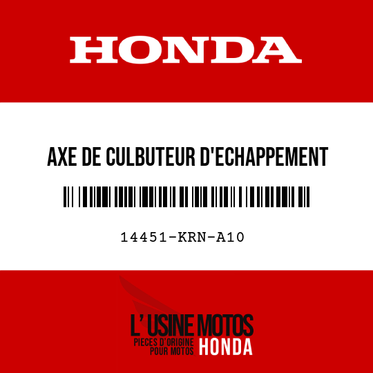 image de 14451-KRN-A10 AXE DE CULBUTEUR D'ECHAPPEMENT