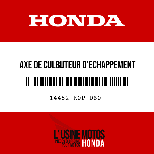 image de 14452-K0P-D60 AXE DE CULBUTEUR D'ECHAPPEMENT