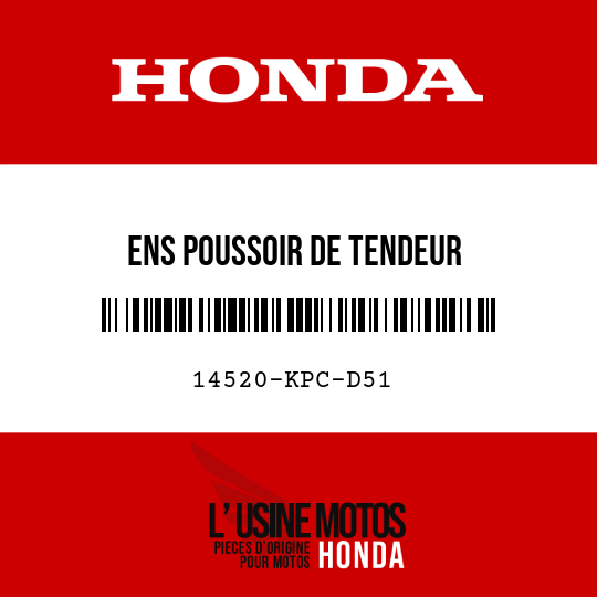 image de 14520-KPC-D51 ENS POUSSOIR DE TENDEUR