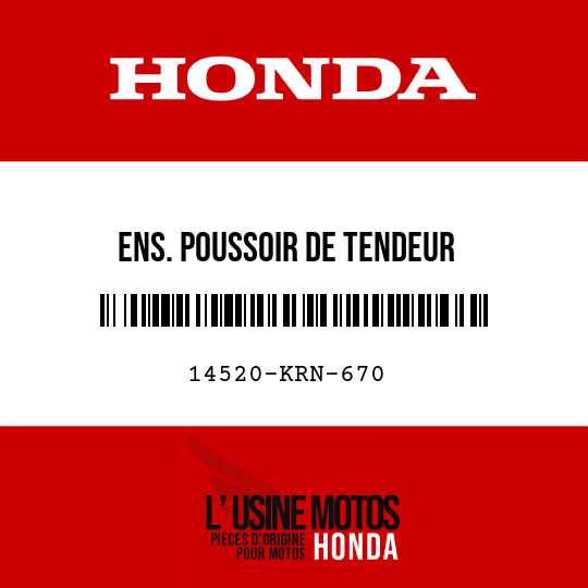 image de 14520-KRN-670 ENS. POUSSOIR DE TENDEUR
