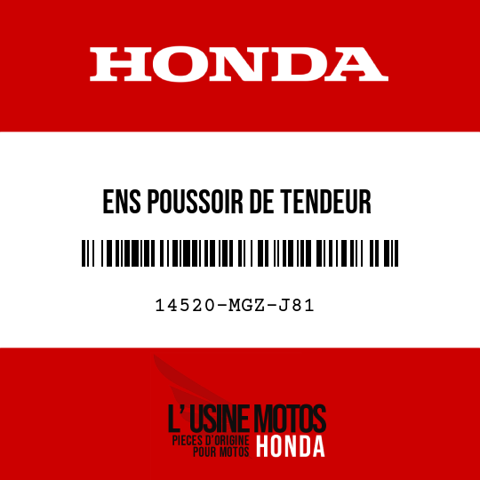 image de 14520-MGZ-J81 ENS POUSSOIR DE TENDEUR