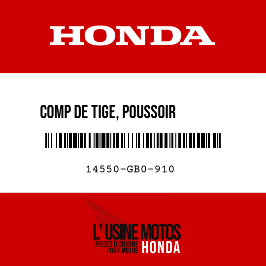 image de 14550-GB0-910 COMP DE TIGE, POUSSOIR       TENDEUR DE CHAINE A CAME