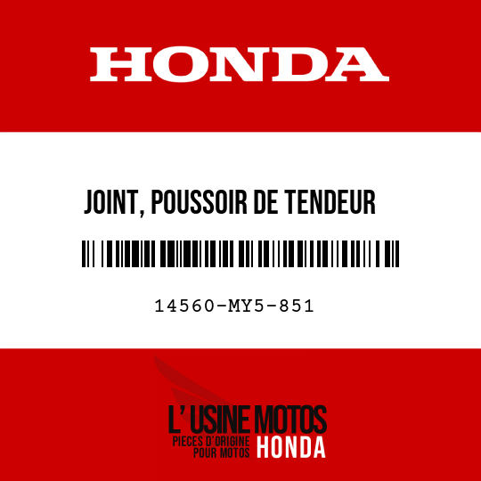 image de 14560-MY5-851 JOINT, POUSSOIR DE TENDEUR