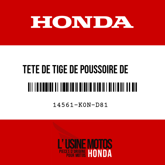 image de 14561-K0N-D81 TETE DE TIGE DE POUSSOIRE DE  TENDEUR (NOK)