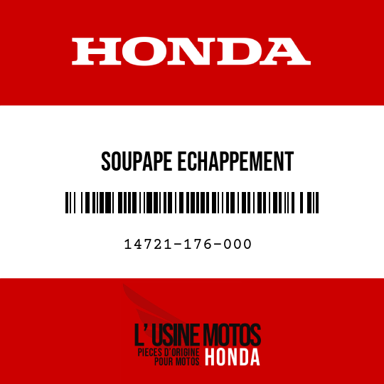 image de 14721-176-000 SOUPAPE ECHAPPEMENT