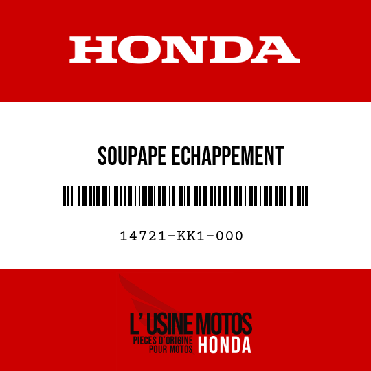 image de 14721-KK1-000 SOUPAPE ECHAPPEMENT