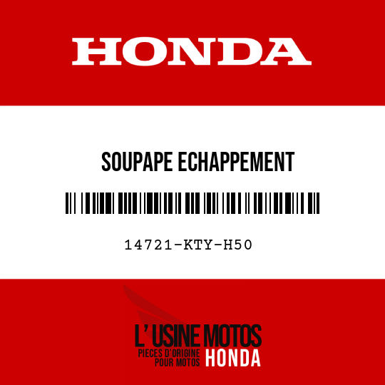 image de 14721-KTY-H50 SOUPAPE ECHAPPEMENT