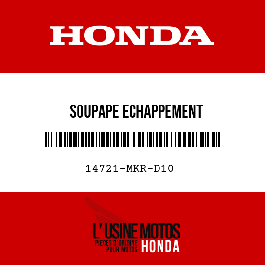 image de 14721-MKR-D10 SOUPAPE ECHAPPEMENT