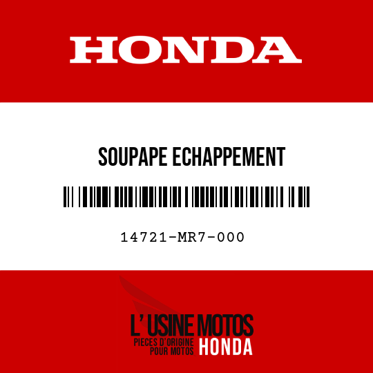 image de 14721-MR7-000 SOUPAPE ECHAPPEMENT