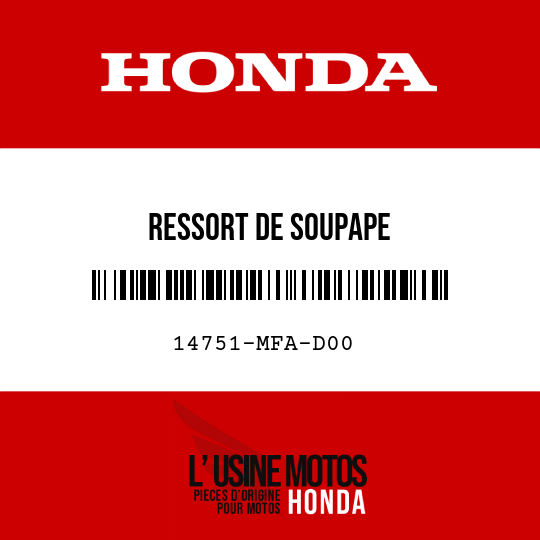 image de 14751-MFA-D00 RESSORT DE SOUPAPE