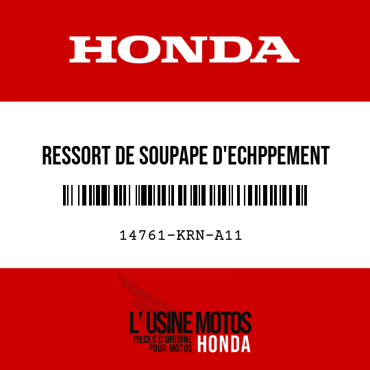 image de 14761-KRN-A11 RESSORT DE SOUPAPE D'ECHPPEMENT