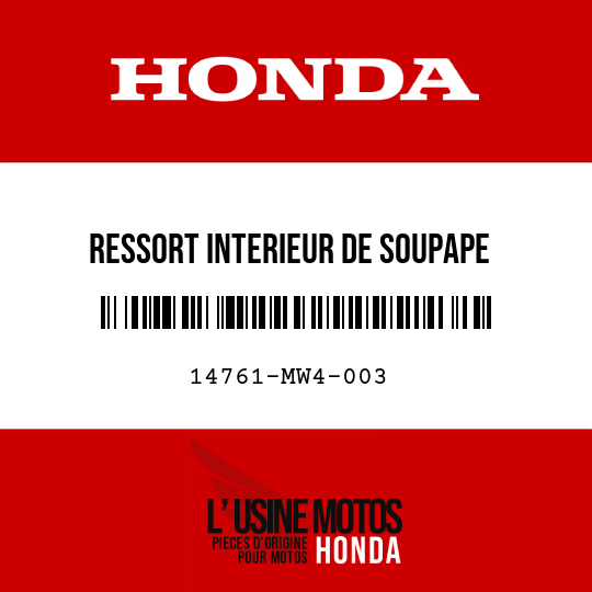 image de 14761-MW4-003 RESSORT INTERIEUR DE SOUPAPE