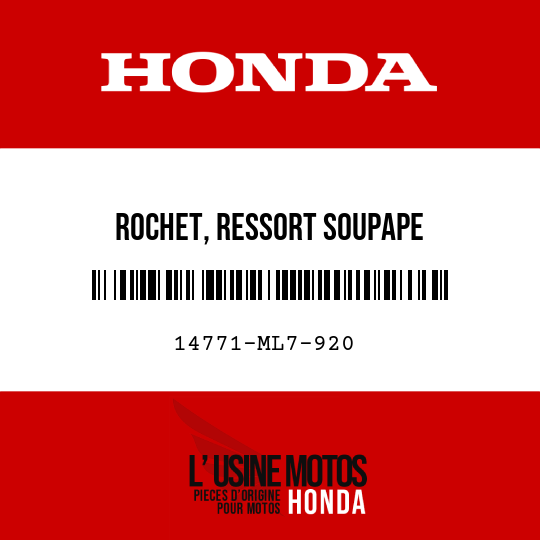 image de 14771-ML7-920 ROCHET, RESSORT SOUPAPE