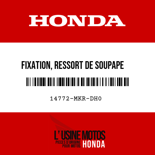 image de 14772-MKR-DH0 FIXATION, RESSORT DE SOUPAPE  D'ECHAPPEMENT