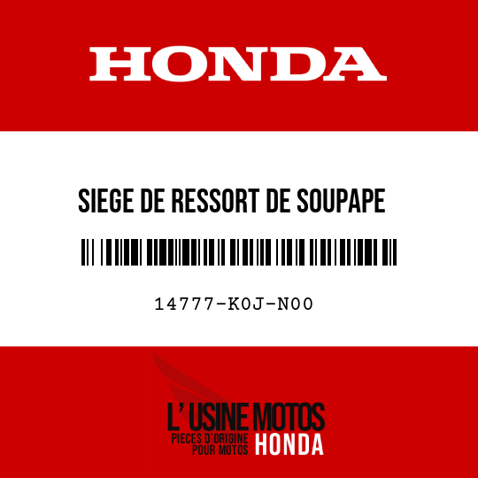 image de 14777-K0J-N00 SIEGE DE RESSORT DE SOUPAPE