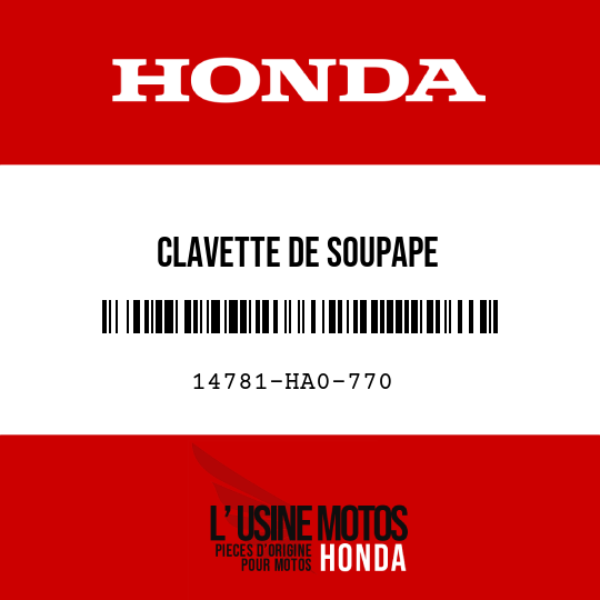 image de 14781-HA0-770 CLAVETTE DE SOUPAPE