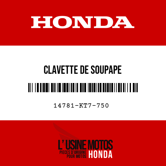 image de 14781-KT7-750 CLAVETTE DE SOUPAPE