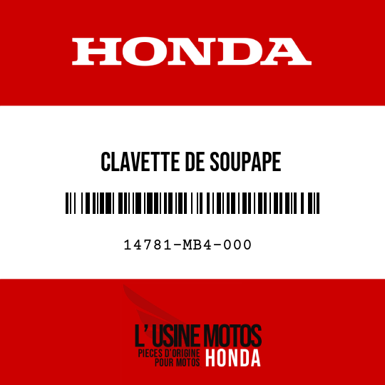 image de 14781-MB4-000 CLAVETTE DE SOUPAPE