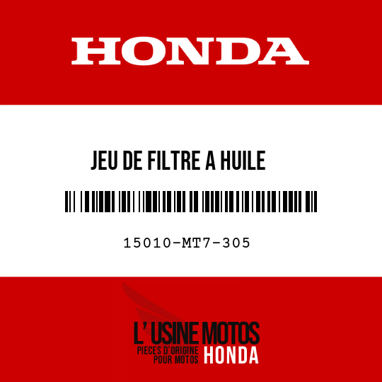image de 15010-MT7-305 JEU DE FILTRE A HUILE