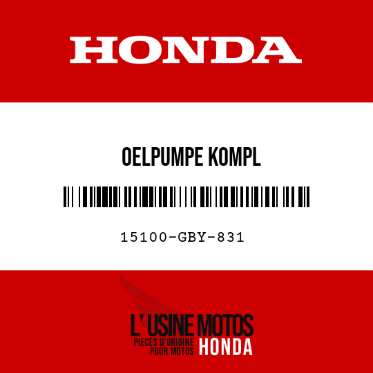 image de 15100-GBY-831 OELPUMPE KOMPL