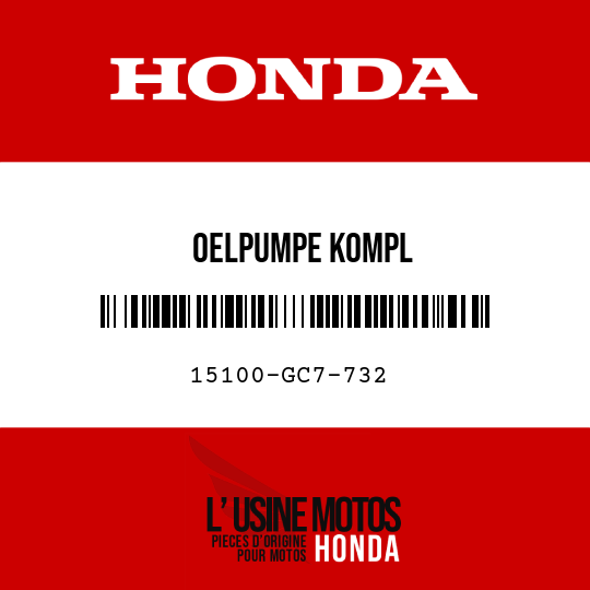 image de 15100-GC7-732 OELPUMPE KOMPL