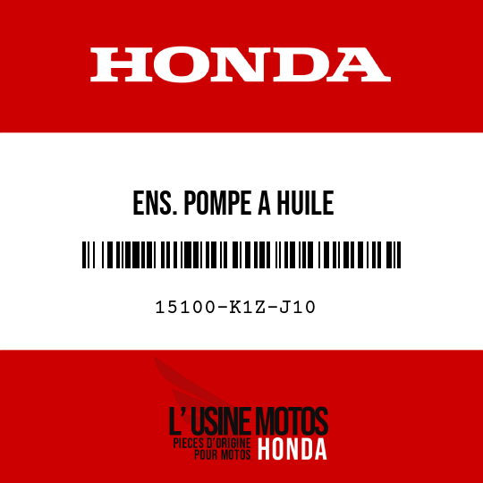 image de 15100-K1Z-J10 ENS. POMPE A HUILE