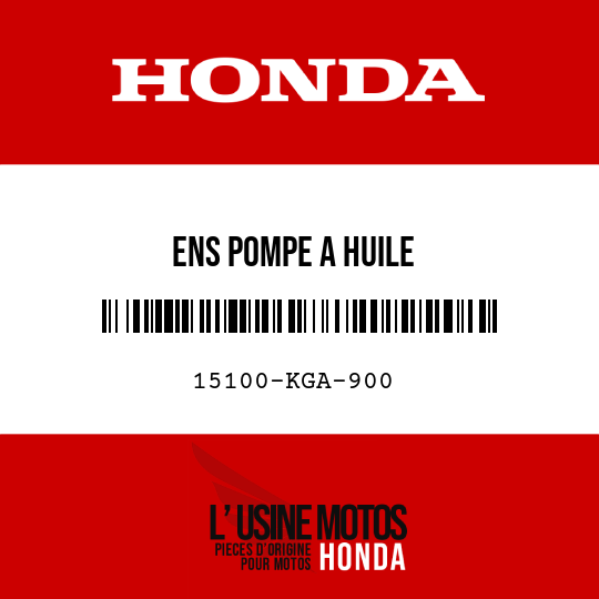image de 15100-KGA-900 ENS POMPE A HUILE