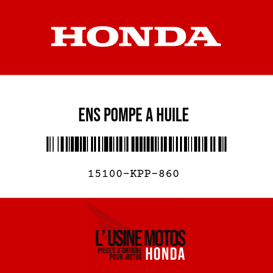 image de 15100-KPP-860 ENS POMPE A HUILE