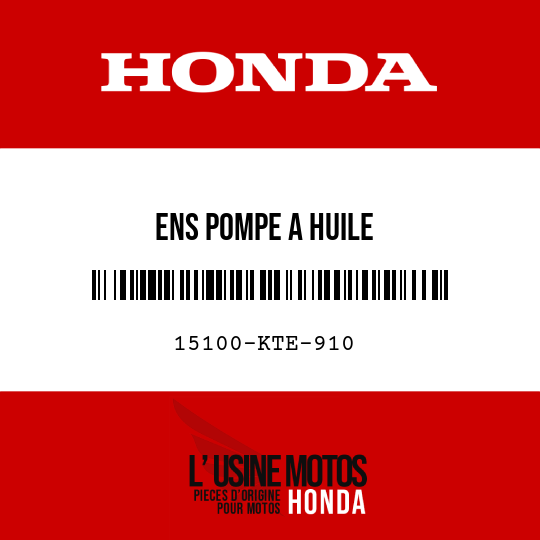 image de 15100-KTE-910 ENS POMPE A HUILE