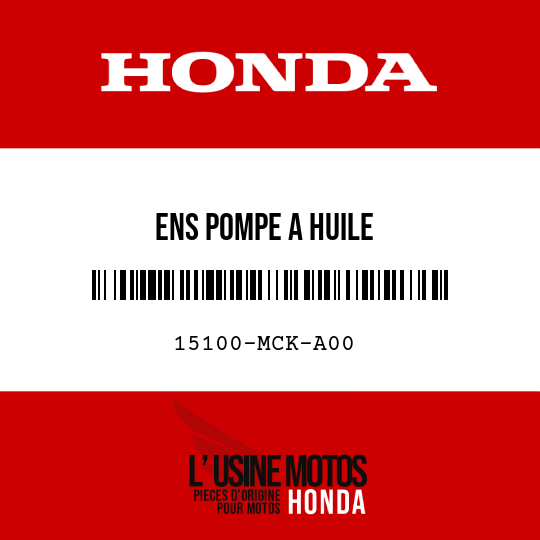 image de 15100-MCK-A00 ENS POMPE A HUILE