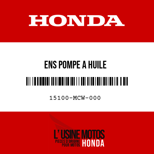 image de 15100-MCW-000 ENS POMPE A HUILE