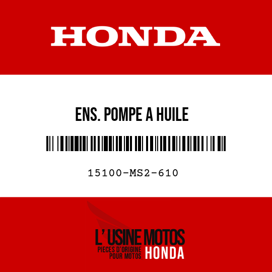image de 15100-MS2-610 ENS. POMPE A HUILE