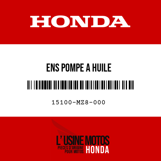 image de 15100-MZ8-000 ENS POMPE A HUILE